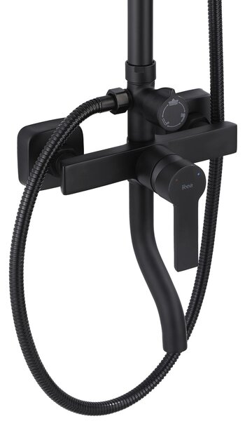 Tuš set REA ARGUS BLACK MATT