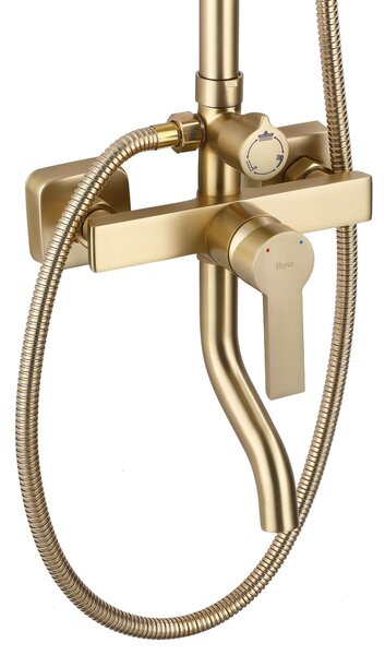 Tuš set REA ARGUS GOLD BRUSH