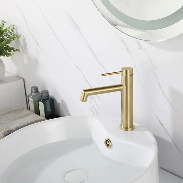 Rea Foss GOLD BRUSH Low slavina za umivaonik