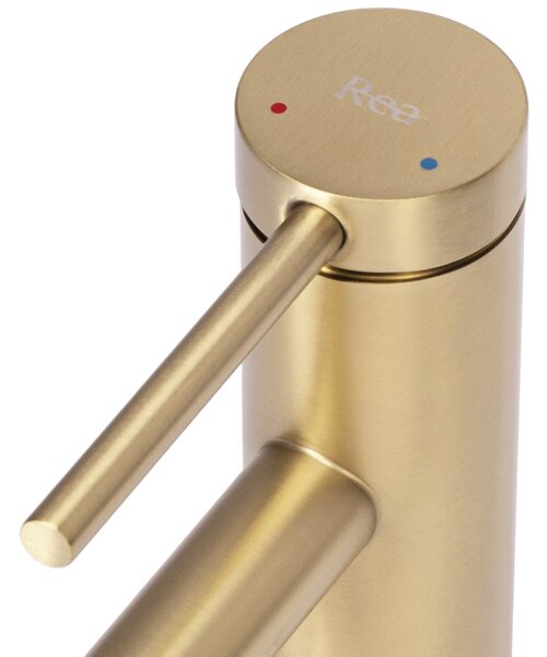 Rea Foss GOLD BRUSH Low slavina za umivaonik