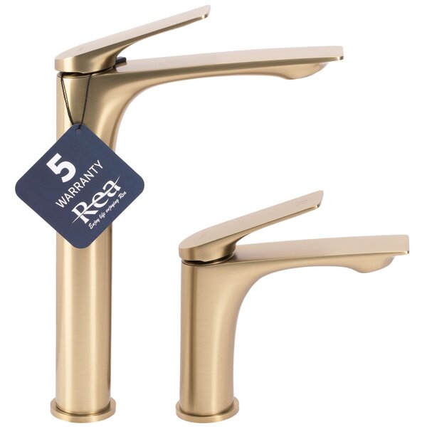 Kupaonska miješalica Rea AVALON brush gold High
