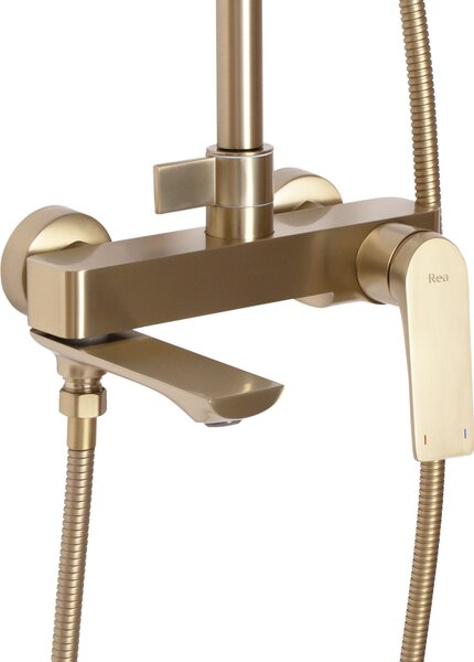 Tuš set REA AVALON GOLD BRUSH