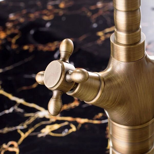Kuhinjska slavina Kupaonska miješalica Rea Rustico antique gold