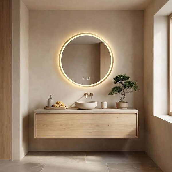 Ogledalo LED 90cm MMJ Gold