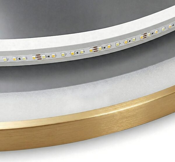 Ogledalo LED 70cm MMJ BRUSH GOLD