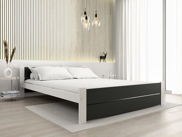 Krevet IKAROS DOUBLE 120 x 200 cm, antracit/bijela Podnica: Sa lameliranom podnicom, Madrac: Bez madraca