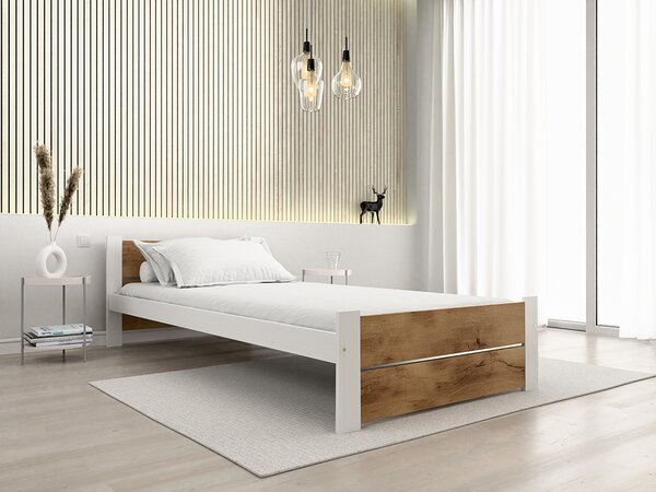 Krevet IKAROS DOUBLE 90 x 200 cm, artisan hrast/bijela Podnica: Bez podnice, Madrac: Bez madraca