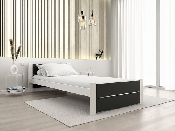 Krevet IKAROS DOUBLE 90 x 200 cm, antracit/bijela Podnica: Bez podnice, Madrac: Bez madraca