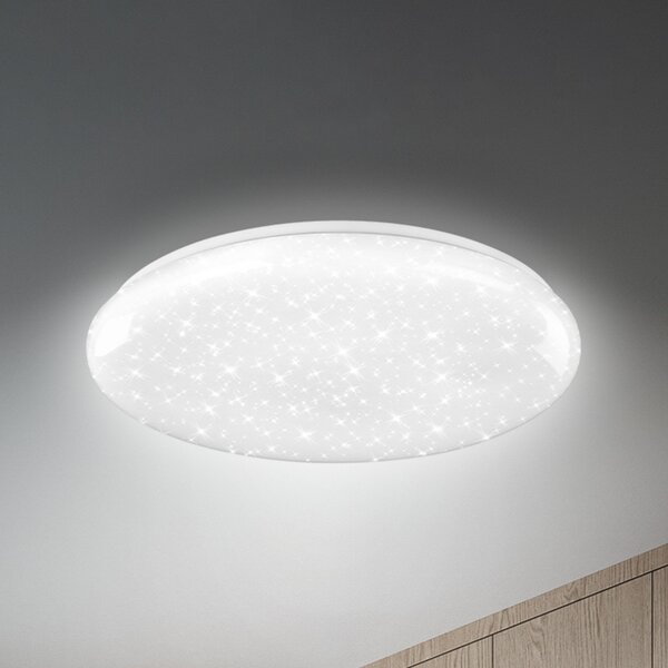 Briloner Bright Sky LED stropna svjetiljka, bijela, 51 W, zvjezdano nebo, prigušiva, Bijela, Dnevni boravak/blagovaonica, Plastika