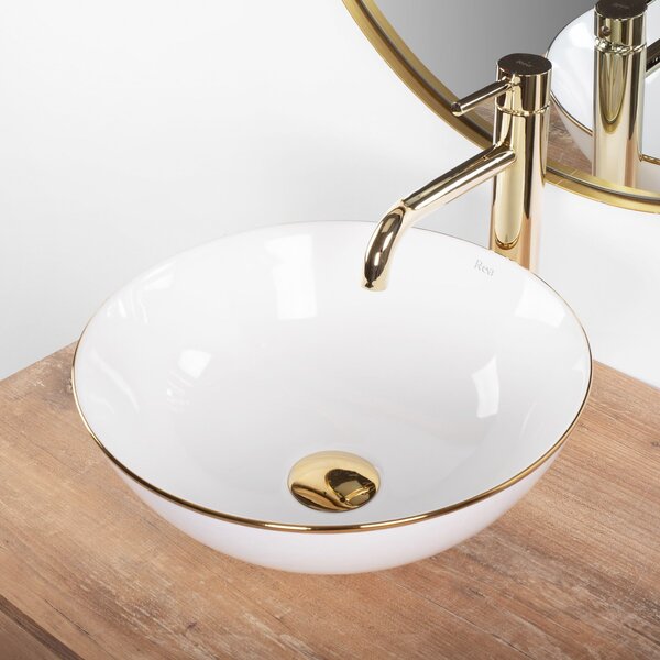 Umivaonik Stella White gold edge