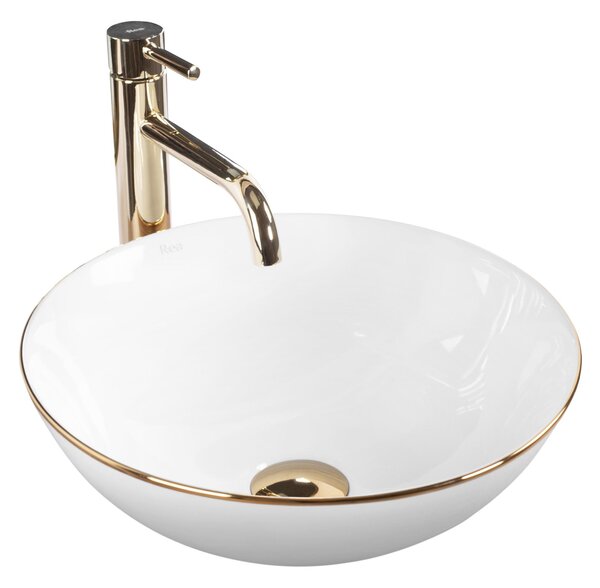 Umivaonik Stella White gold edge
