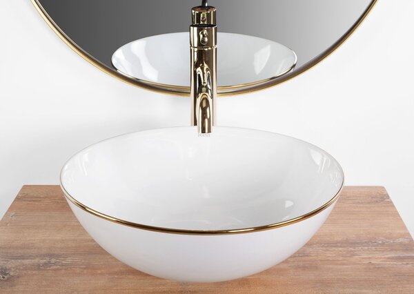 Umivaonik Stella White gold edge