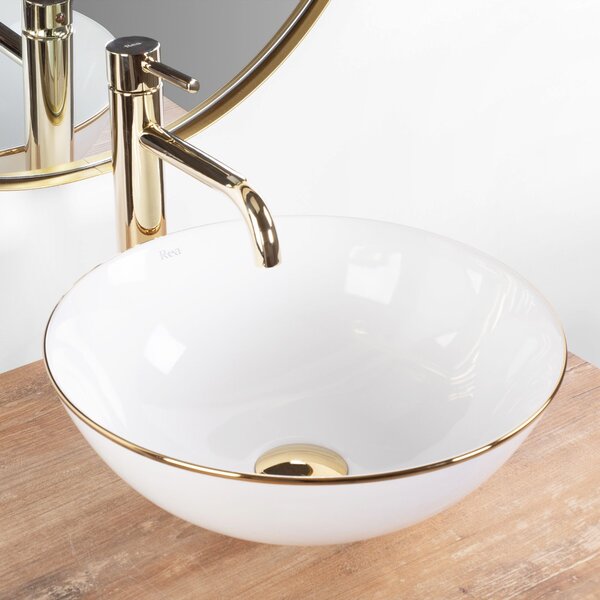 Umivaonik Stella White gold edge