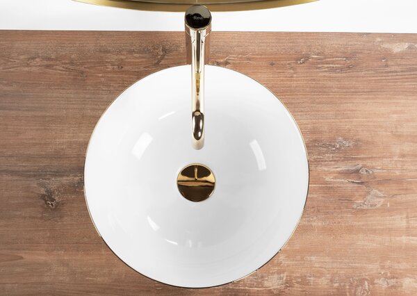 Umivaonik Stella White gold edge