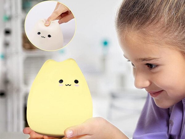 LED RGB mekani silikonski mače