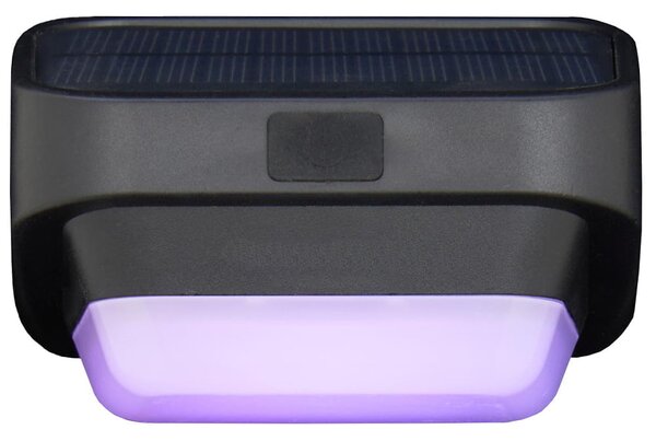 Solarni LED RGB dekorativni senzor zidne svjetiljke sumrak