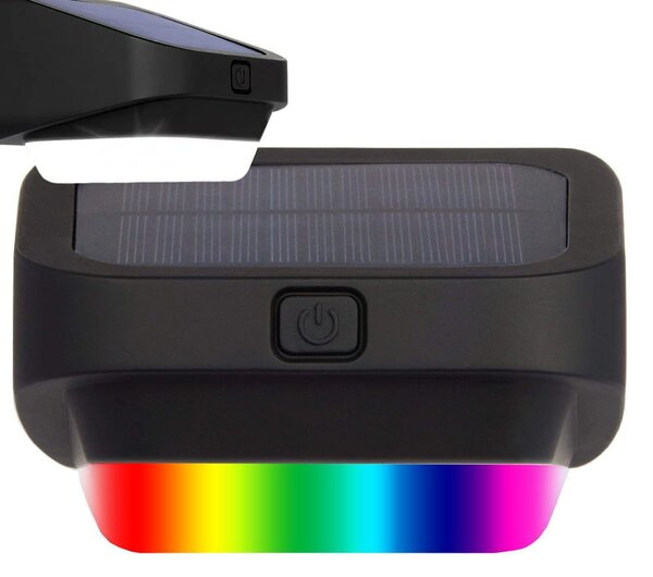 Solarni LED RGB dekorativni senzor zidne svjetiljke sumrak
