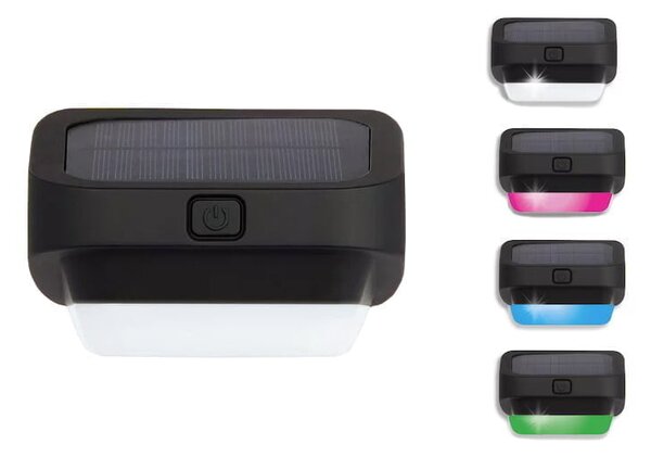 Solarni LED RGB dekorativni senzor zidne svjetiljke sumrak