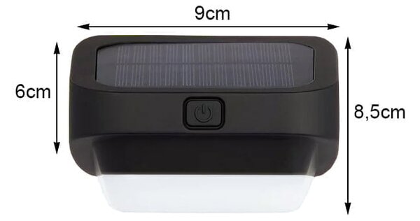 Solarni LED RGB dekorativni senzor zidne svjetiljke sumrak