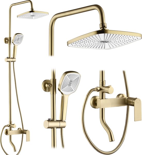 Tuš set REA STORM GOLD BRUSH