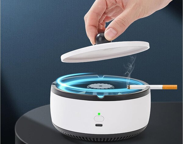 Pametni aus. Elektronička pepeljara za uklanjanje USB -a za dim