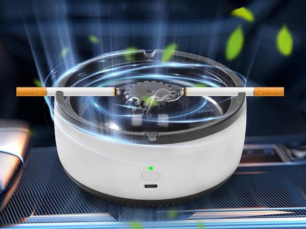 Pametni aus. Elektronička pepeljara za uklanjanje USB -a za dim