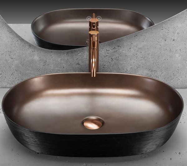Umivaonik REA Cleo 61 Copper Bush / Black