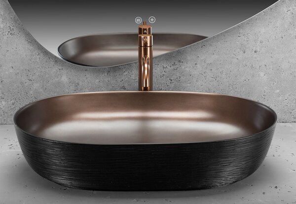 Umivaonik REA Cleo 61 Copper Bush / Black
