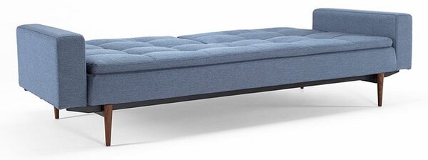 Kauč DUBLEXO SOFA BED s rukonaslonima i s tamno stileto drvenim nogicama