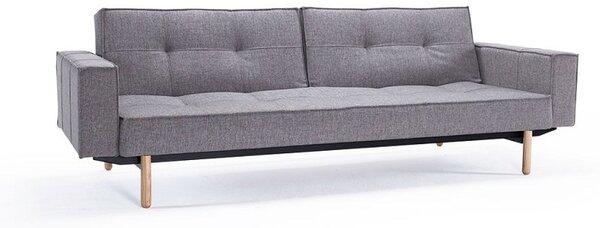 Kauč SPLITBACK SOFA BED s rukonaslonima i s svjetlo drvenim nogicama