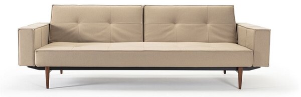 Kauč SPLITBACK SOFA BED s rukonaslonima i tamno stileto drvenim nogicama