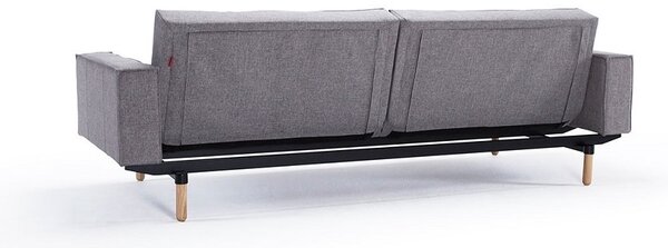 Kauč SPLITBACK SOFA BED s rukonaslonima i s svjetlo drvenim nogicama
