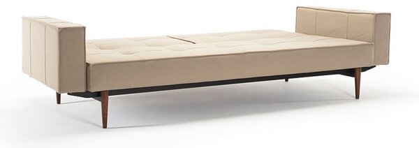 Kauč SPLITBACK SOFA BED s rukonaslonima i tamno stileto drvenim nogicama