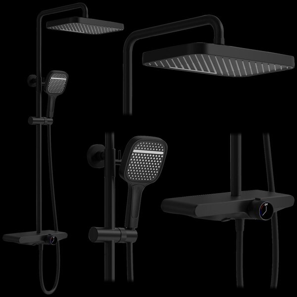 Tuš set REA Bari Black
