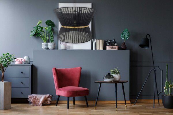 Lampa Viseća APP1503-1CP BLACK