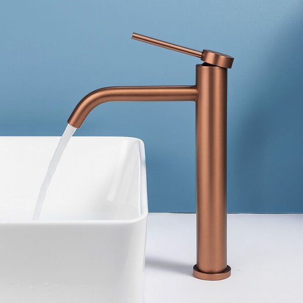 Slavina za umivaonik Rea Clif Brush Copper HIGH
