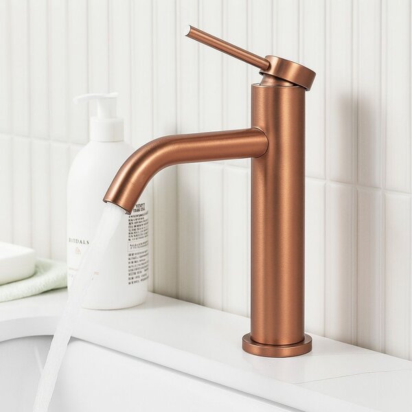 Slavina za umivaonik Rea Clif Brush Copper Low
