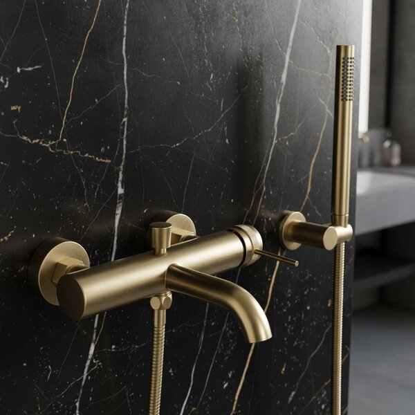 Baterija za kadu Rea Lungo Grip Brush Gold