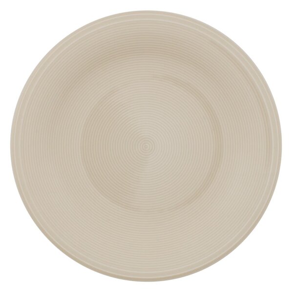 Bijelo-bež porculanski tanjur za salatu Like by Villeroy & Boch Group, 21,5 cm