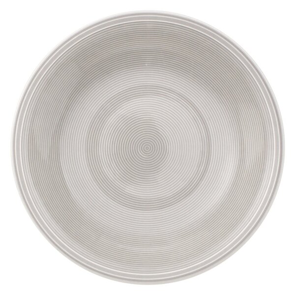 Bijelo-sivi porculanski duboki tanjur Like by Villeroy & Boch Group, 23,5 cm