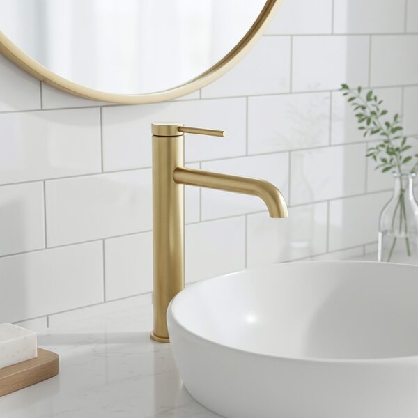 Rea Spot Brush Gold High slavina za umivaonik