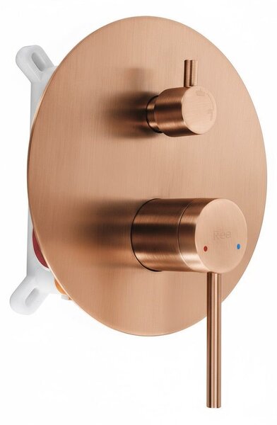 Komplet tuša u ravnini Rea Foss Clif Brush Copper + BOX