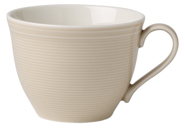 Bijelo-bež porculanska šalica za kavu Like by Villeroy & Boch Group, 0,25 l