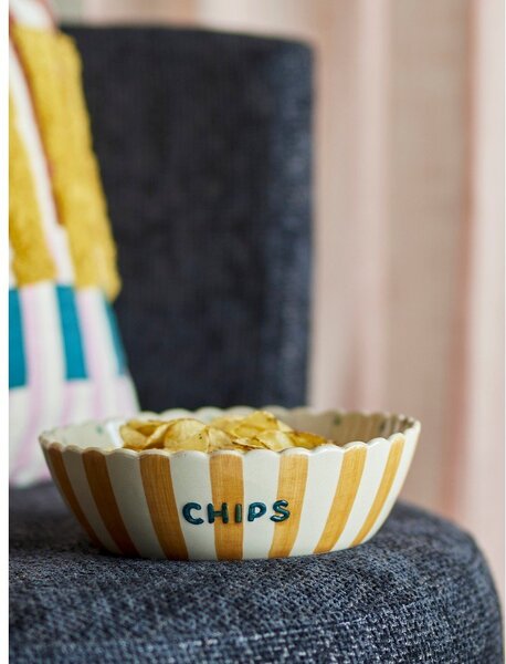Žuta /krem keramička zdjela ø 24 cm Chip – Bloomingville