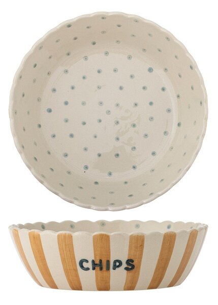 Žuta /krem keramička zdjela ø 24 cm Chip – Bloomingville
