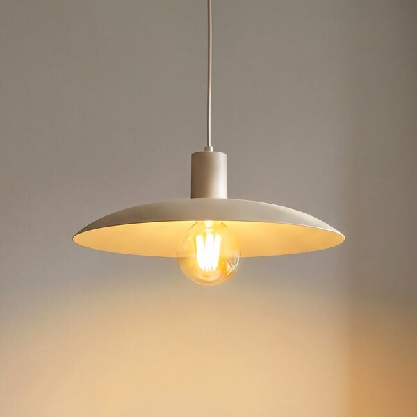 TK Lighting Astra viseća svjetiljka, pijesak, metal, Ø 41 cm, E27, prigušiva, Bež, Dnevni boravak/blagovaonica, Metal