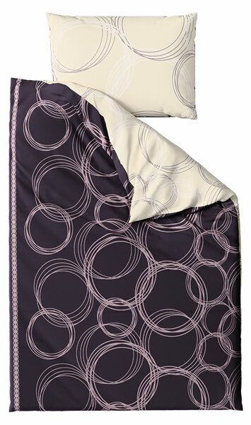 Pamučna posteljina BUBBLES BLEND crna Dimenzije posteljine: 70 x 90 cm | 140 x 200 cm
