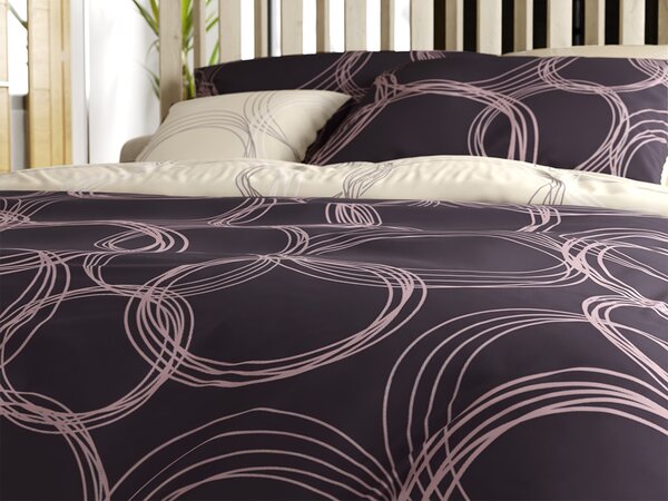 Pamučna posteljina BUBBLES BLEND crna Dimenzije posteljine: 70 x 90 cm | 140 x 200 cm