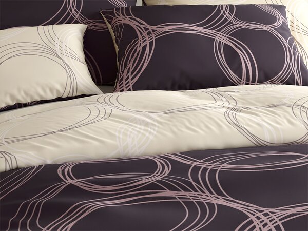 Pamučna posteljina BUBBLES BLEND crna Dimenzije posteljine: 70 x 90 cm | 140 x 200 cm