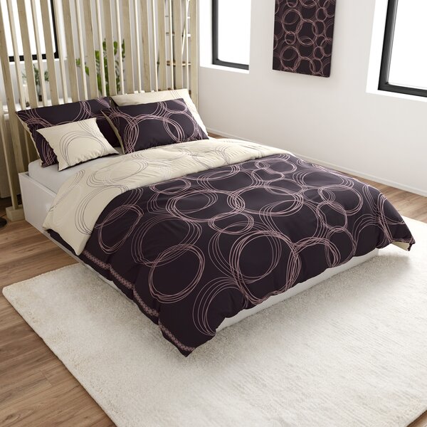 Pamučna posteljina BUBBLES BLEND crna Dimenzije posteljine: 70 x 90 cm | 140 x 200 cm